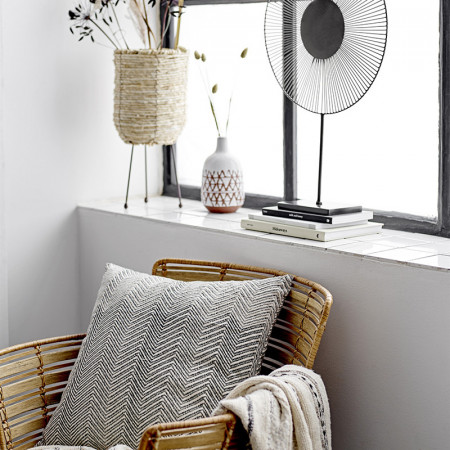 Chaise rotin design avec accoudoirs Bloomingville - Lena 