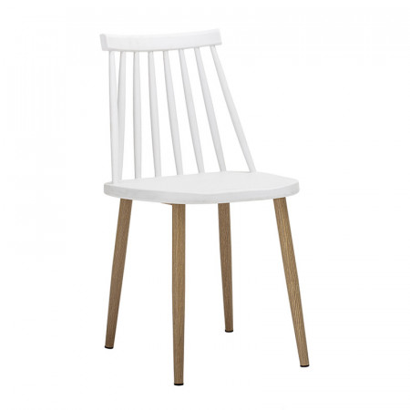 Chaise jardin blanche design à barreaux Bloomingville