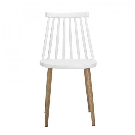 Chaise de jardin blanche design à barreaux Bloomingville