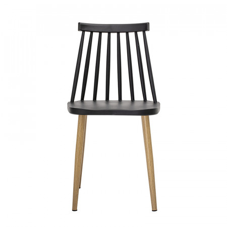 Chaise à barreaux noir design extérieur - Luke