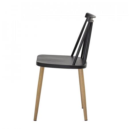 Chaise à barreaux noir design extérieur Bloomingville