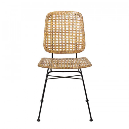Chaise en rotin rétro Bloomingville - Lena