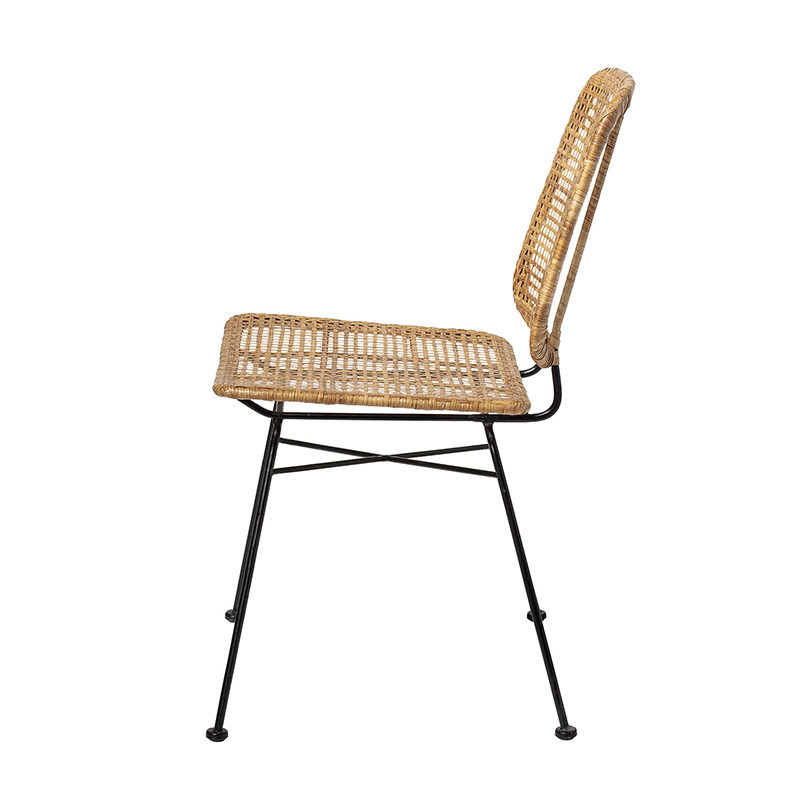 Chaise rotin tressé rétro Bloomingville