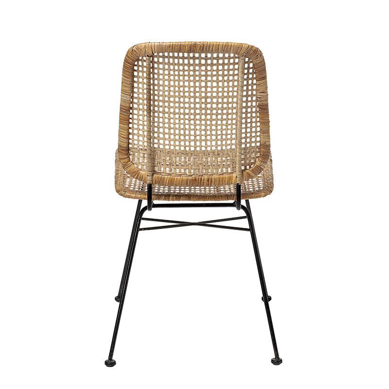 Chaise en rotin tressé rétro Bloomingville - Lena 