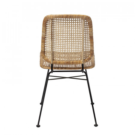 Chaise en rotin tressé rétro Bloomingville - Lena 