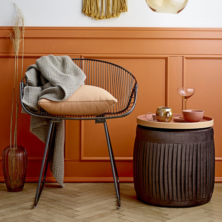 Chaise design métal chromé Bloomingville
