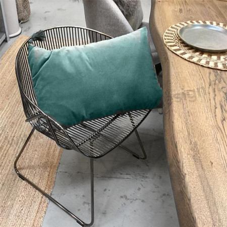 Chaise design en métal chromé Bloomingville