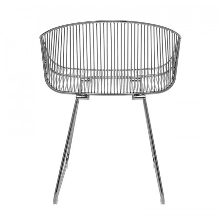 Chaise design métal chromé Bloomingville - Ray 