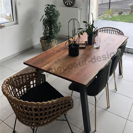 Chaise design velours vert Bloomingville - Fland