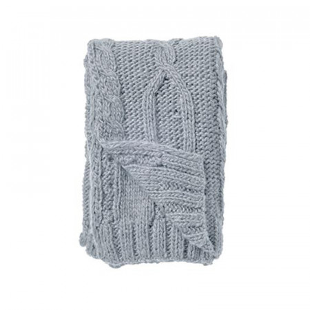 Plaid tricot bleu clair Bloomingville