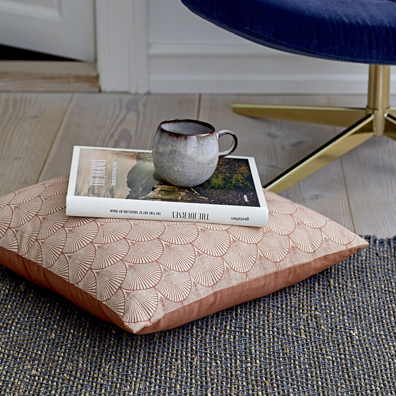 Coussin rose art déco Bloomingville 50x50