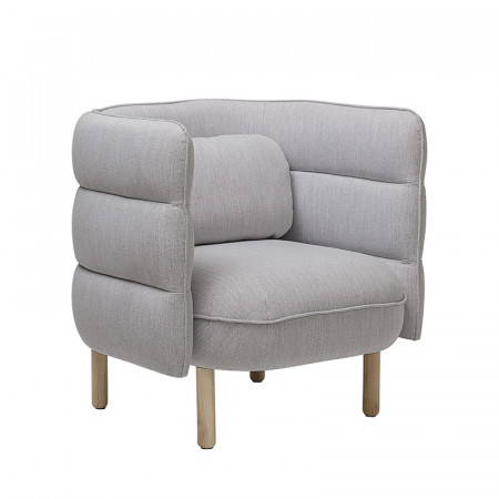 Fauteuil gris clair scandinave Bloomingville - Yolan