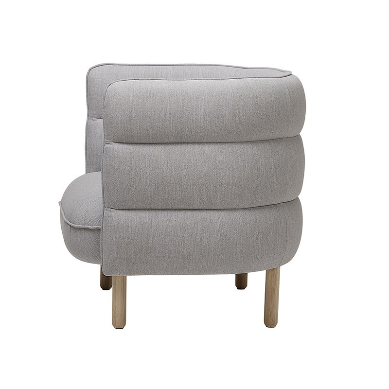 Fauteuil Bloomingville gris clair scandinave - Yolan 