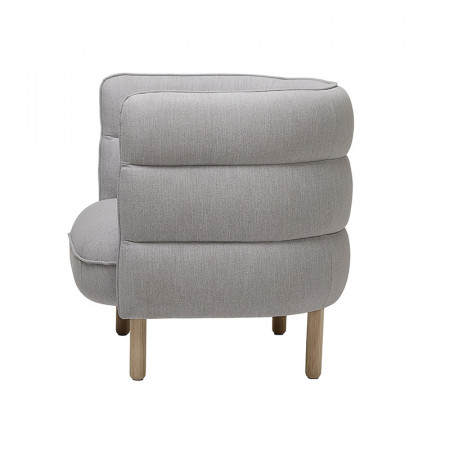 Fauteuil Bloomingville gris clair scandinave - Yolan 