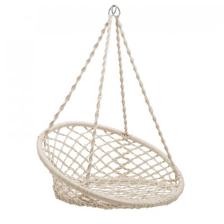 Chaise hamac suspendu blanc scandinave