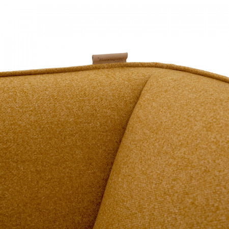 Fauteuil jaune moutarde scandinave - Cloud 