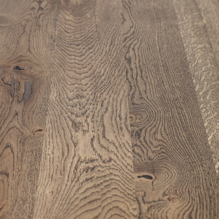 Table tronc d'arbre bois et métal noir design - Isabeau 