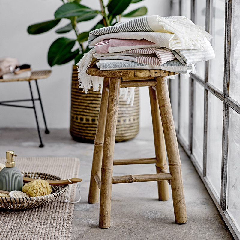 Tabouret en bambou naturel Bloomingville