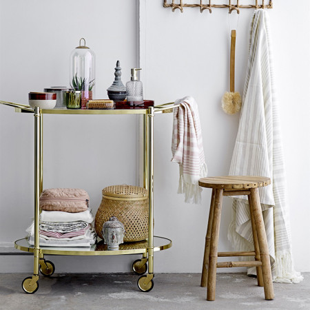 Tabouret salle de bain en bambou naturel Bloomingville
