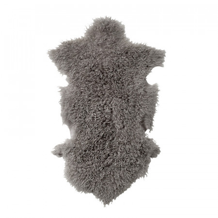 Tapis fourrure grise Bloomingville 90x50 - Lamby
