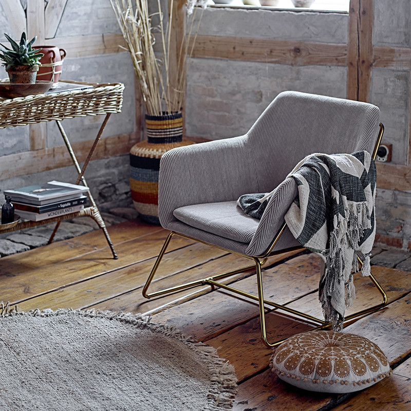 Tapis rond en jute naturel à franges D150cm - Aza
