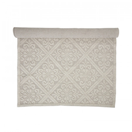 Tapis blanc bohème Bloomingville 210x150 - Renan