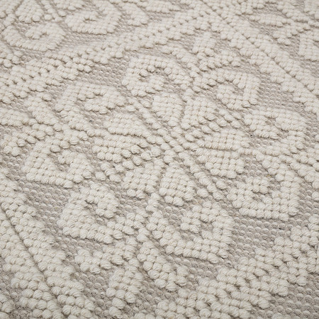 Tapis blanc bohème Bloomingville 210x150 - Renan 