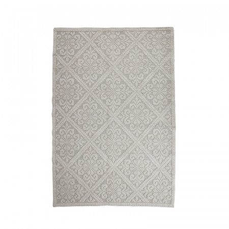 Tapis blanc style bohème Bloomingville 210x150 - Renan