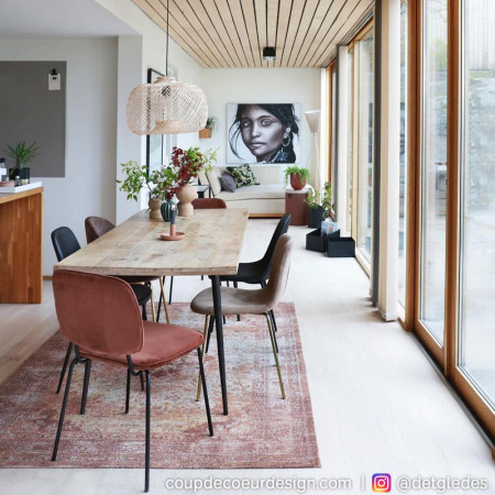 Lustre rotin naturel Bloomingville large