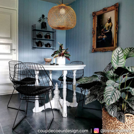 Lustre bambou tressé naturel Bloomingville large - Bambou 