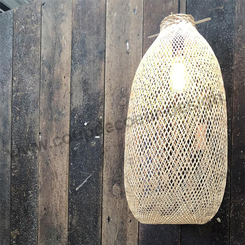 Lustre en bambou naturel tressé Bloomingville
