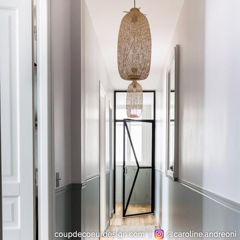 Lustre bambou naturel tressé Bloomingville - Bambou 