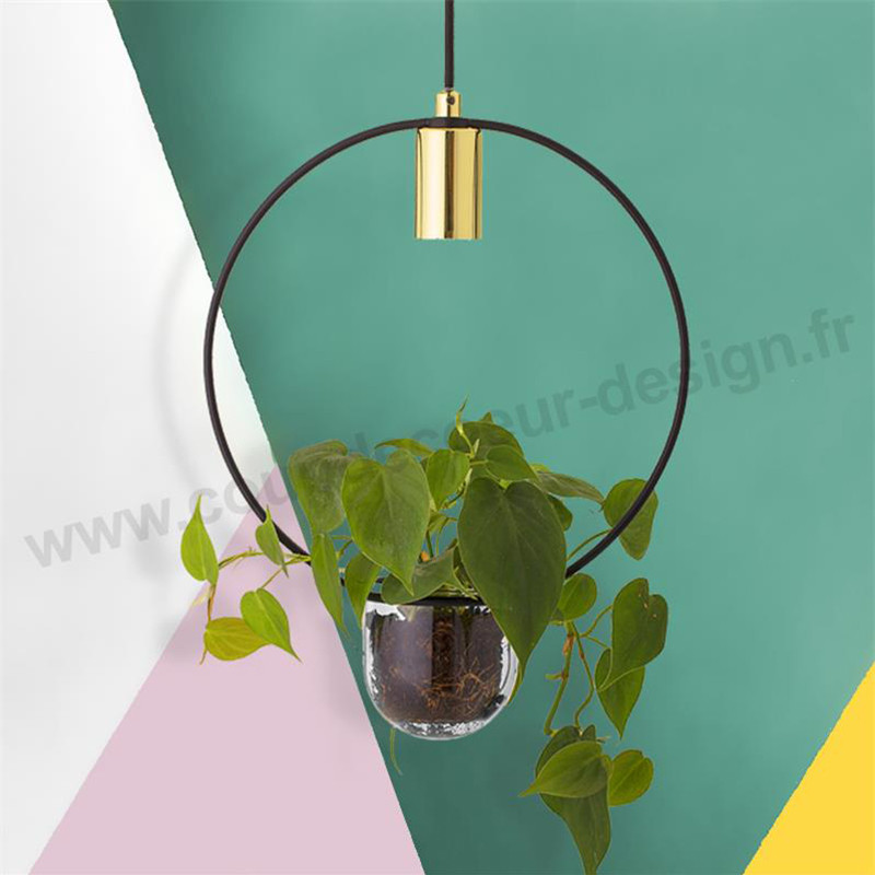 Suspension luminaire avec plante design Bloomingville Suspension luminaire avec plante design Bloomingville
