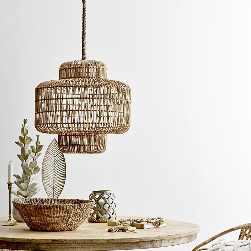 Lustre en rotin tressé Bloomingville