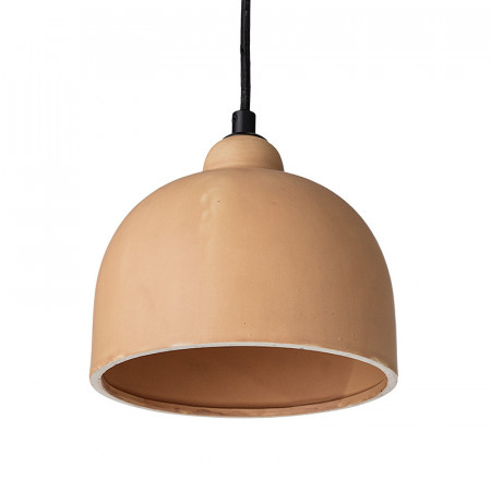 Luminaire suspension rose dome en pierre - Moc 