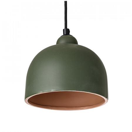 Suspension vert kaki dome en pierre Bloomingville