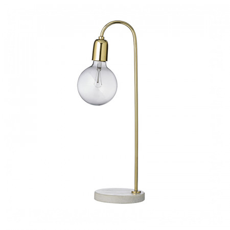Lampe dorée avec ampoule design Bloomingville