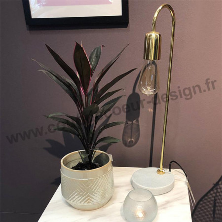 Lampe design dorée avec ampoule Bloomingville - Cards 