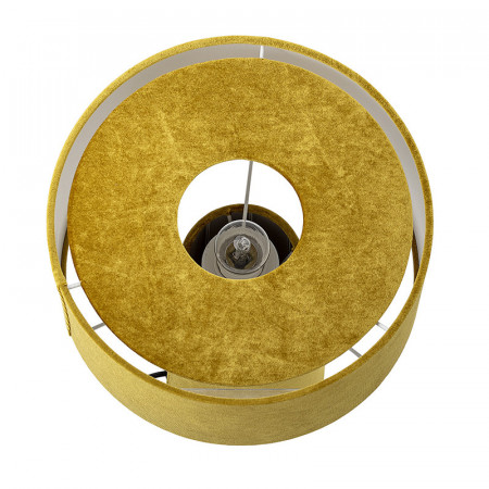 Lampe design en velours jaune Bloomingville - Fari 