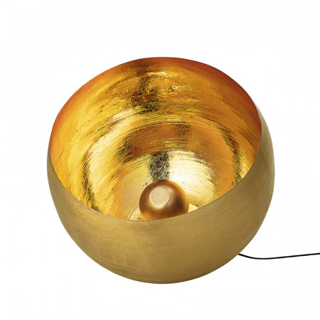 Lampe à poser au sol en métal doré design - Biot 