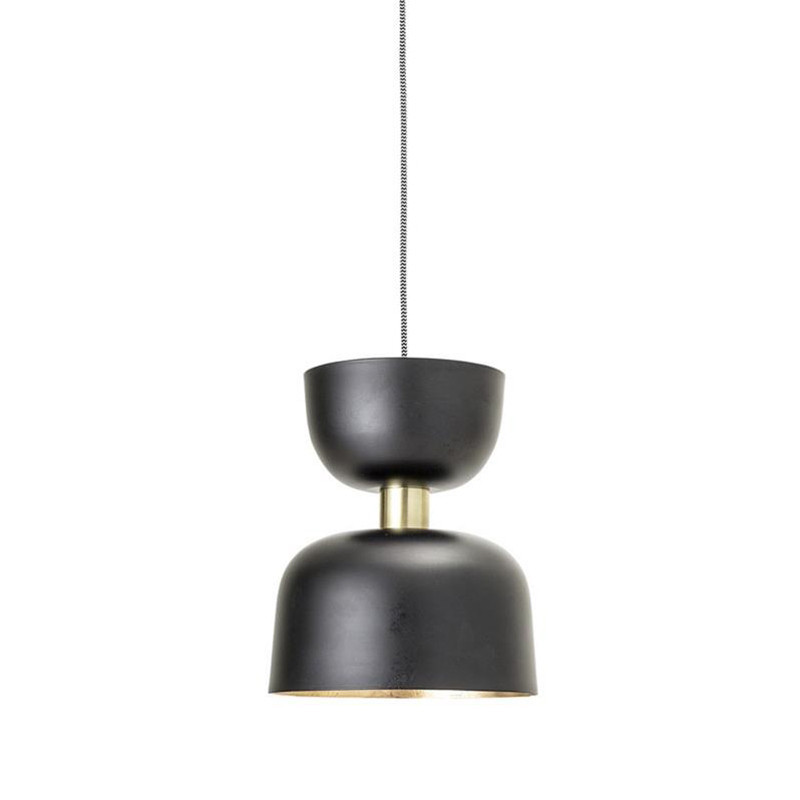 Suspension noir et doré design Bloomingville