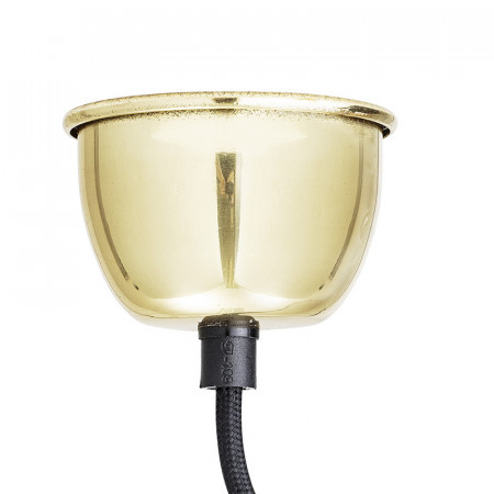 Lampe suspendue dorée et verre style art déco Bloomingville