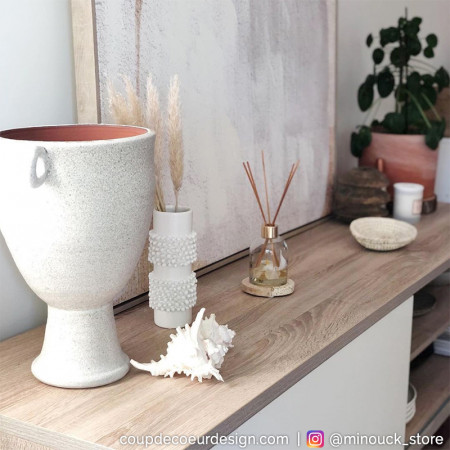 Vase blanc design Bloomingville - Vala