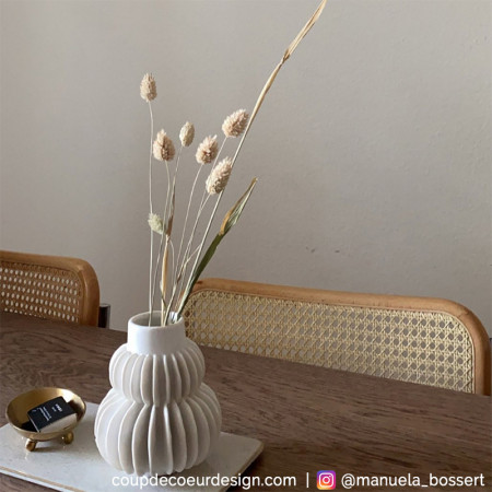 Vase blanc original design Bloomingville - Vala