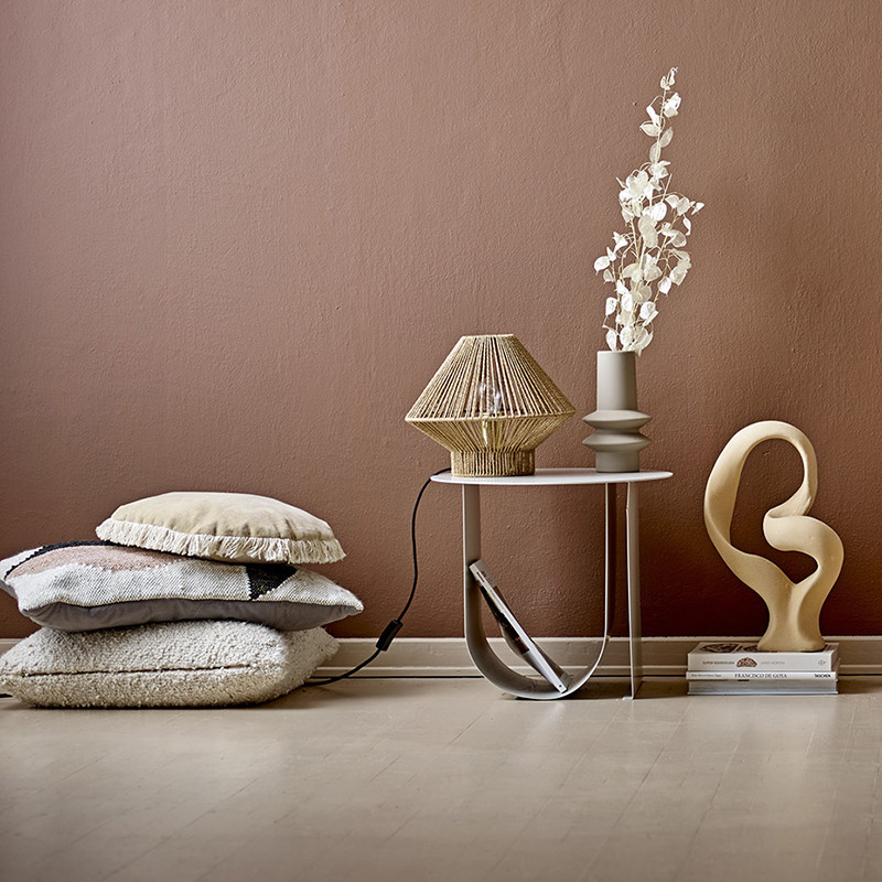 Table d'appoint blanche contemporaine Bloomingville - Chey 