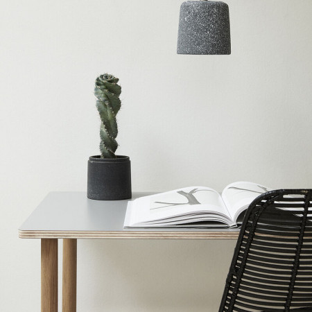 Chaise rotin noir design Hubsch - Chali 