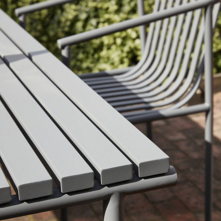 Chaise extérieur design en métal gris  Hubsch - Trévor