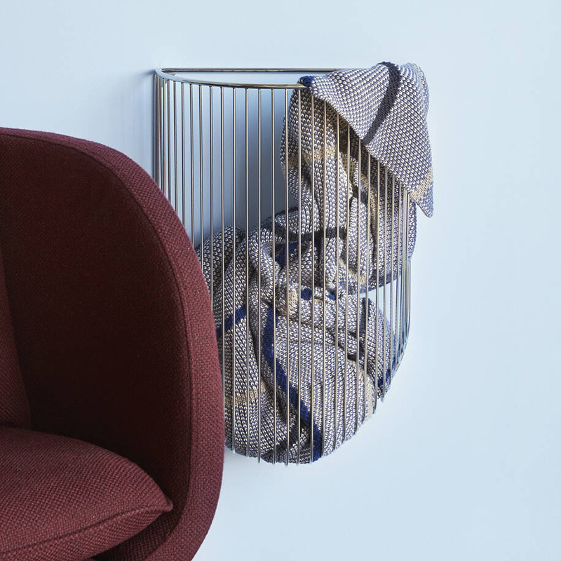 Fauteuil bordeaux contemporain avec accoudoirs - Pruni 