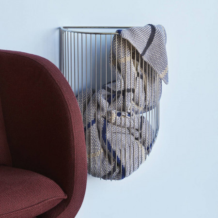 Fauteuil bordeaux contemporain avec accoudoirs - Pruni 