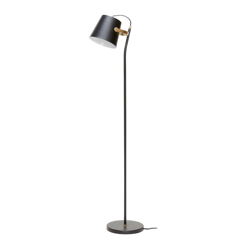 Lampadaire noir design doré Hubsch - Loire 